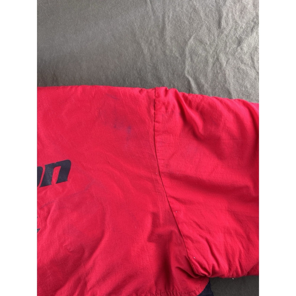 Vintage 90s Snap-On Racing Jacket Red Black Colorblock USA Swingster L - Picture 10 of 14
